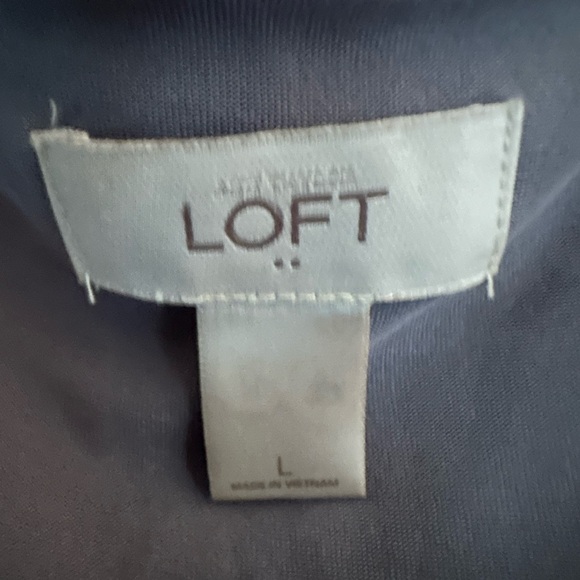 Ann Taylor LOFT  black and gray striped Dress - Picture 3 of 4